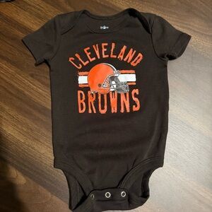 Baby boy Cleveland Browns onesie